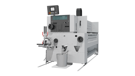 Top and bottom roller coater